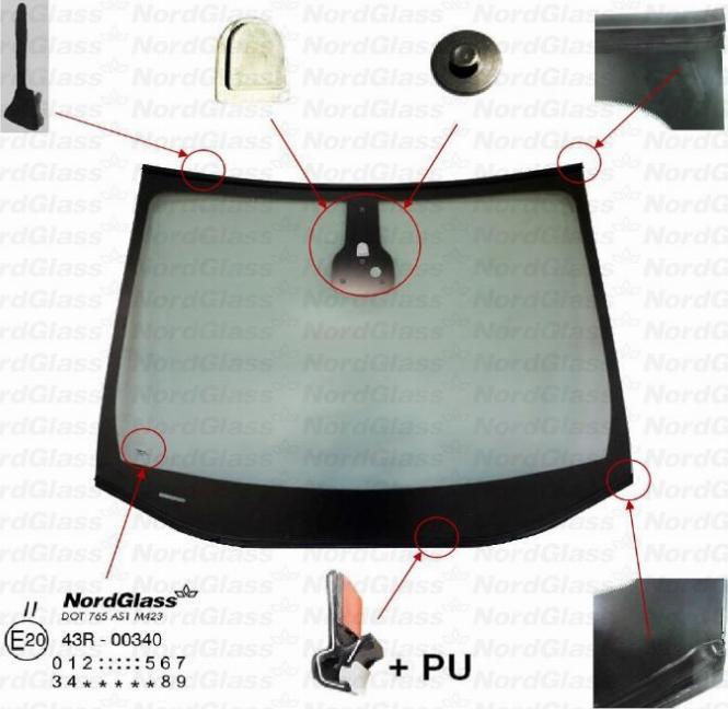 NordGlass 4147701 - Вітрове скло avtolavka.club