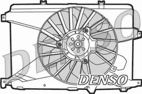 NPS DER01014 - Вентилятор, охолодження двигуна avtolavka.club