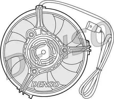 NPS DER02001 - Вентилятор, охолодження двигуна avtolavka.club
