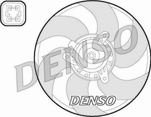 NPS DER07009 - Вентилятор, охолодження двигуна avtolavka.club