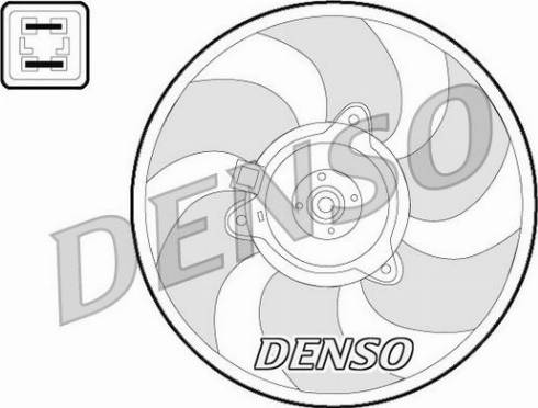 NPS DER07008 - Вентилятор, охолодження двигуна avtolavka.club
