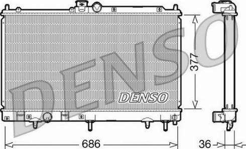 NPS DRM45026 - Радіатор, охолодження двигуна avtolavka.club