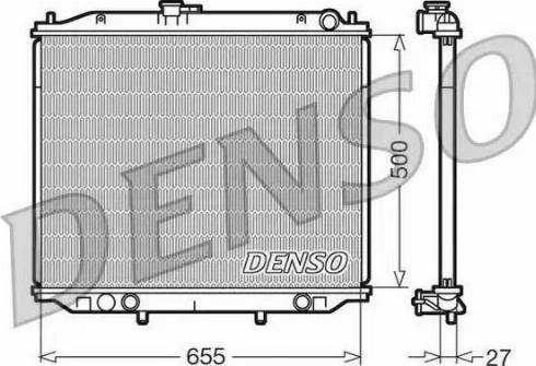 NPS DRM46020 - Радіатор, охолодження двигуна avtolavka.club