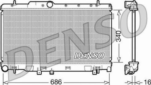 NPS DRM36010 - Радіатор, охолодження двигуна avtolavka.club