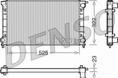 NPS DRM32024 - Радіатор, охолодження двигуна avtolavka.club