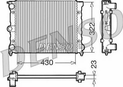 NPS DRM32022 - Радіатор, охолодження двигуна avtolavka.club