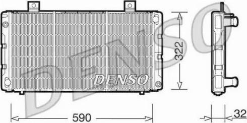 NPS DRM25003 - Радіатор, охолодження двигуна avtolavka.club