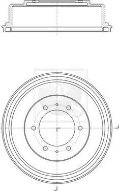 NPS M340I04 - Гальмівний барабан avtolavka.club