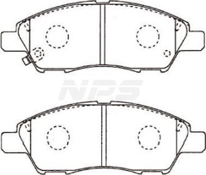 NPS N360N105 - Гальмівні колодки, дискові гальма avtolavka.club