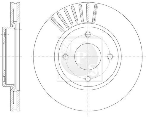NPS N330N99 - Гальмівний диск avtolavka.club