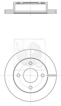 NPS N330N59 - Гальмівний диск avtolavka.club