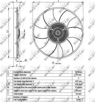 NRF 49539 - Зчеплення, вентилятор радіатора avtolavka.club