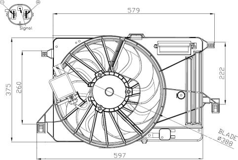 NRF 47964 - Вентилятор, охолодження двигуна avtolavka.club