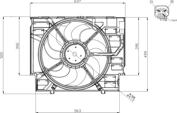 NRF 47960 - Вентилятор, охолодження двигуна avtolavka.club