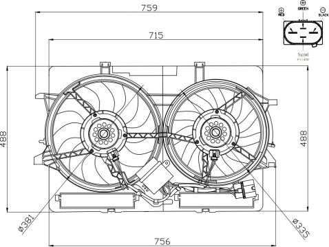 NRF 47938 - Вентилятор, охолодження двигуна avtolavka.club