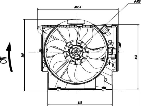 NRF 47923 - Вентилятор, охолодження двигуна avtolavka.club
