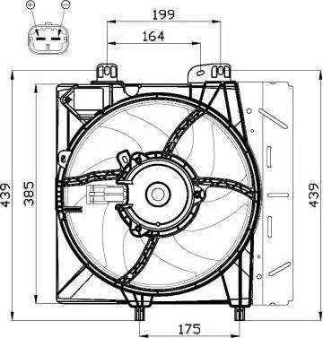 NRF 47495 - Вентилятор, охолодження двигуна avtolavka.club