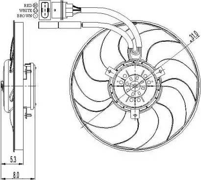 NRF 47408 - Вентилятор, охолодження двигуна avtolavka.club