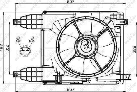 NRF 47537 - Вентилятор, охолодження двигуна avtolavka.club