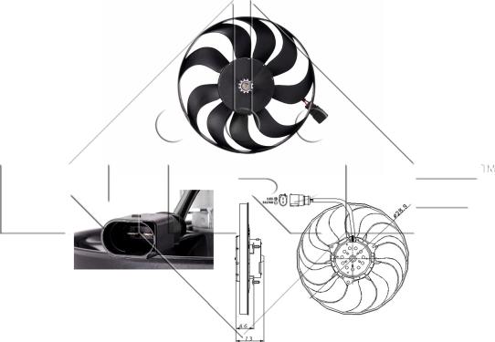 NRF 47381 - Вентилятор, охолодження двигуна avtolavka.club