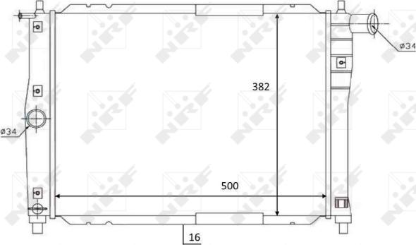 NRF 59122 - Радіатор, охолодження двигуна avtolavka.club