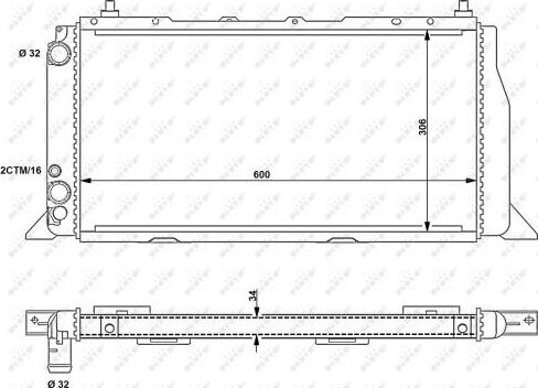 NRF 54603 - Радіатор, охолодження двигуна avtolavka.club