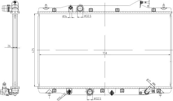 NRF 550040 - Радіатор, охолодження двигуна avtolavka.club