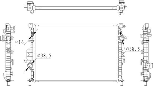 NRF 550006 - Радіатор, охолодження двигуна avtolavka.club