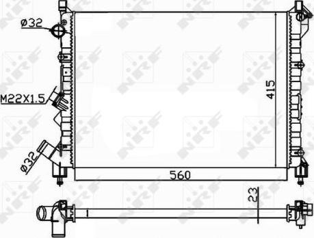 NRF 58943A - Радіатор, охолодження двигуна avtolavka.club