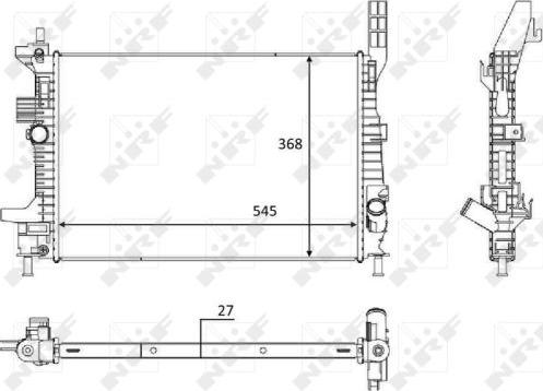 NRF 58650 - Радіатор, охолодження двигуна avtolavka.club