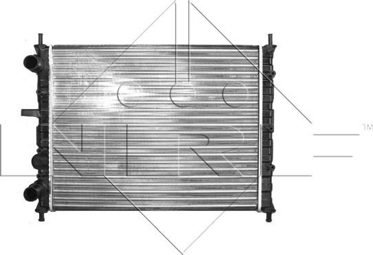 NRF 58017 - Радіатор, охолодження двигуна avtolavka.club