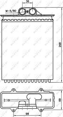 NRF 58255 - Теплообмінник, опалення салону avtolavka.club