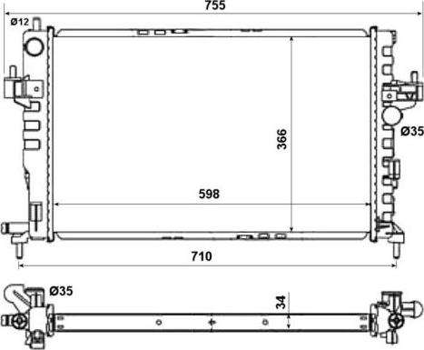 NRF 58282 - Радіатор, охолодження двигуна avtolavka.club