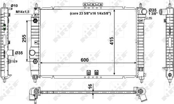 NRF  53639 - Радіатор, охолодження двигуна avtolavka.club