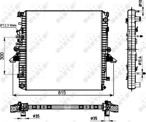 NRF 53097 - Радіатор, охолодження двигуна avtolavka.club