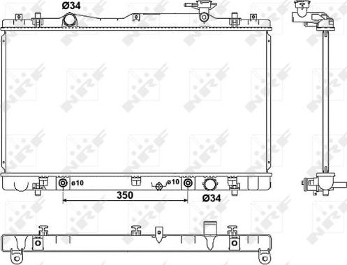 NRF 53063 - Радіатор, охолодження двигуна avtolavka.club