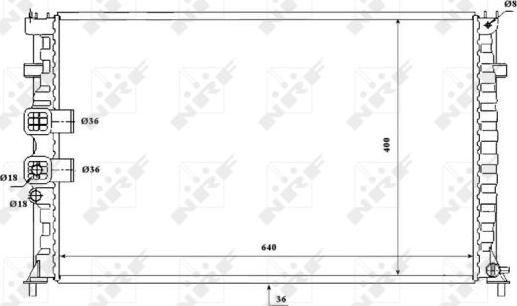 NRF 53842 - Радіатор, охолодження двигуна avtolavka.club