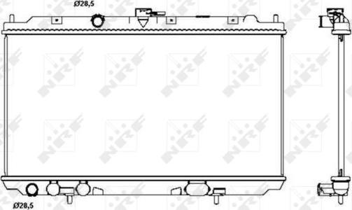 NRF 53387 - Радіатор, охолодження двигуна avtolavka.club