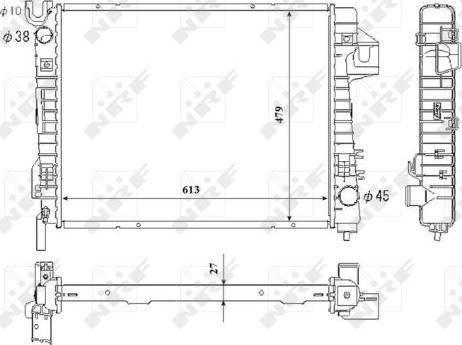 NRF 53712 - Радіатор, охолодження двигуна avtolavka.club