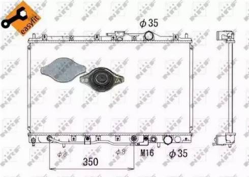 NRF 526658 - Радіатор, охолодження двигуна avtolavka.club