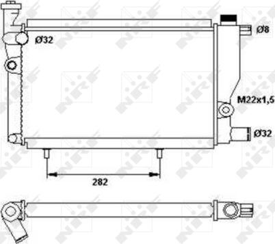 NRF 52024 - Радіатор, охолодження двигуна avtolavka.club