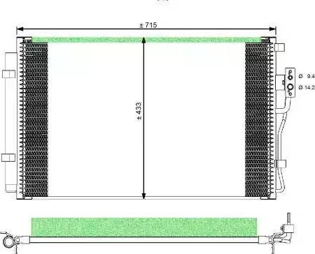 NRF  35985 - Конденсатор, кондиціонер avtolavka.club