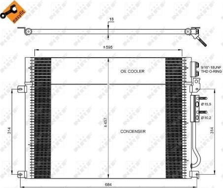 NRF 35920 - Конденсатор, кондиціонер avtolavka.club