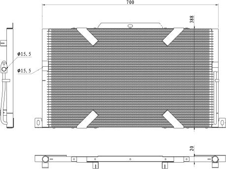 NRF 350489 - Конденсатор, кондиціонер avtolavka.club