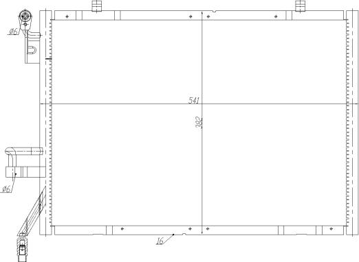 NRF 350483 - Конденсатор, кондиціонер avtolavka.club