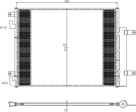 NRF 350506 - Конденсатор, кондиціонер avtolavka.club