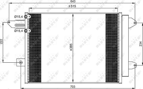 NRF 350070 - Конденсатор, кондиціонер avtolavka.club