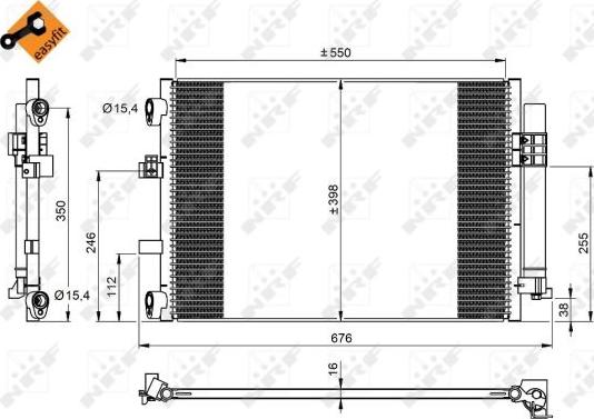 NRF 350210 - Конденсатор, кондиціонер avtolavka.club