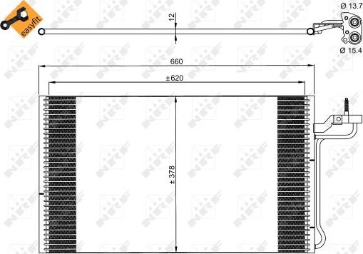 NRF 35882 - Конденсатор, кондиціонер avtolavka.club