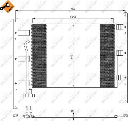 NRF 35329 - Конденсатор, кондиціонер avtolavka.club